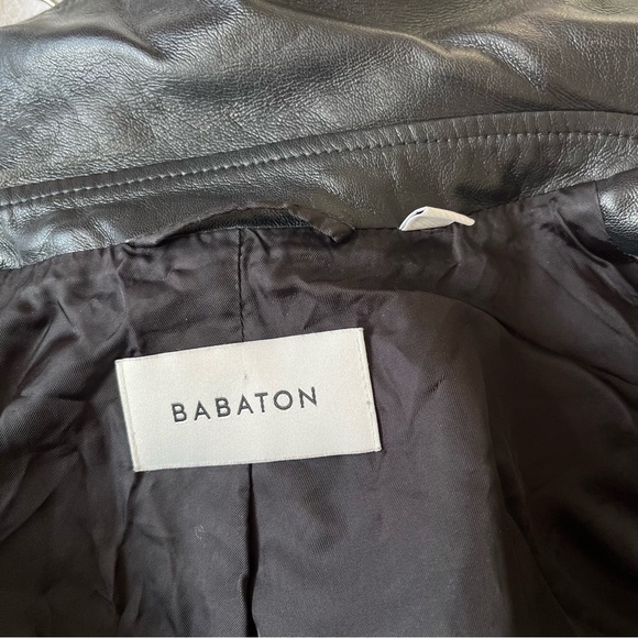 Aritzia Babaton Faux Leather Bomber Jacket - Picture 5 of 6